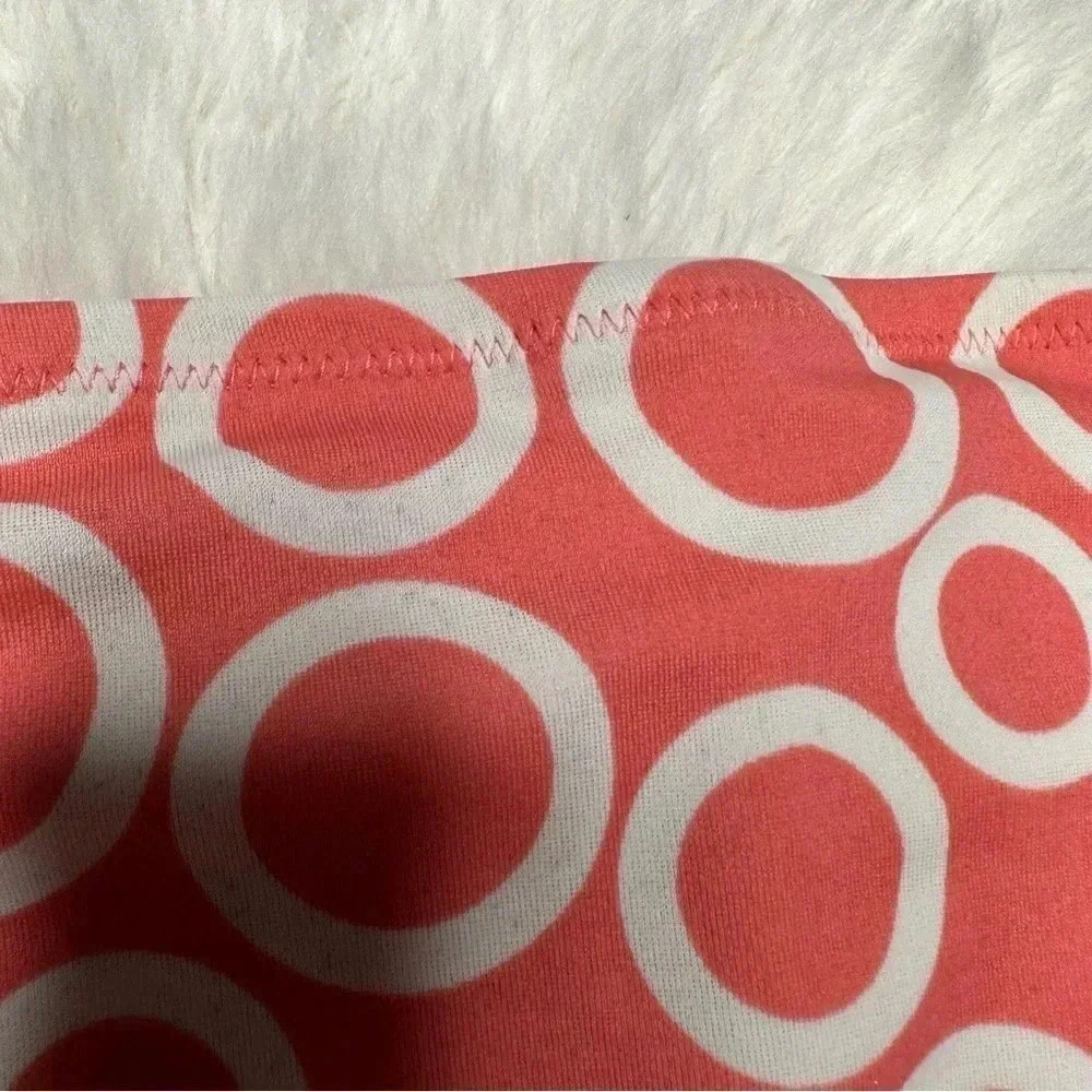 Victoria’s Secret Swim Bottoms Bikini Tie Sides Circles Peach & White Size Large - Picture 16 of 16